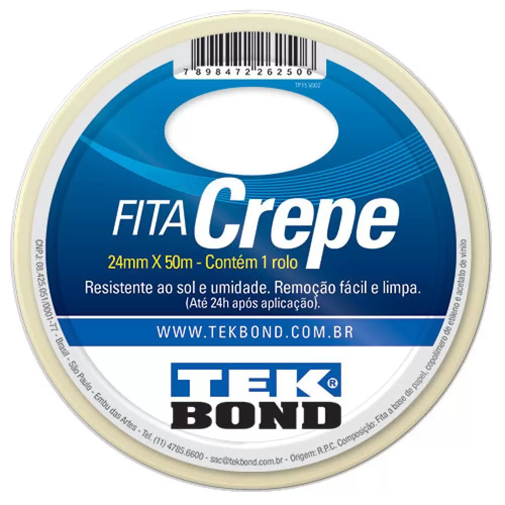 FITA CREPE 24 MM X 50 M TEKBOND