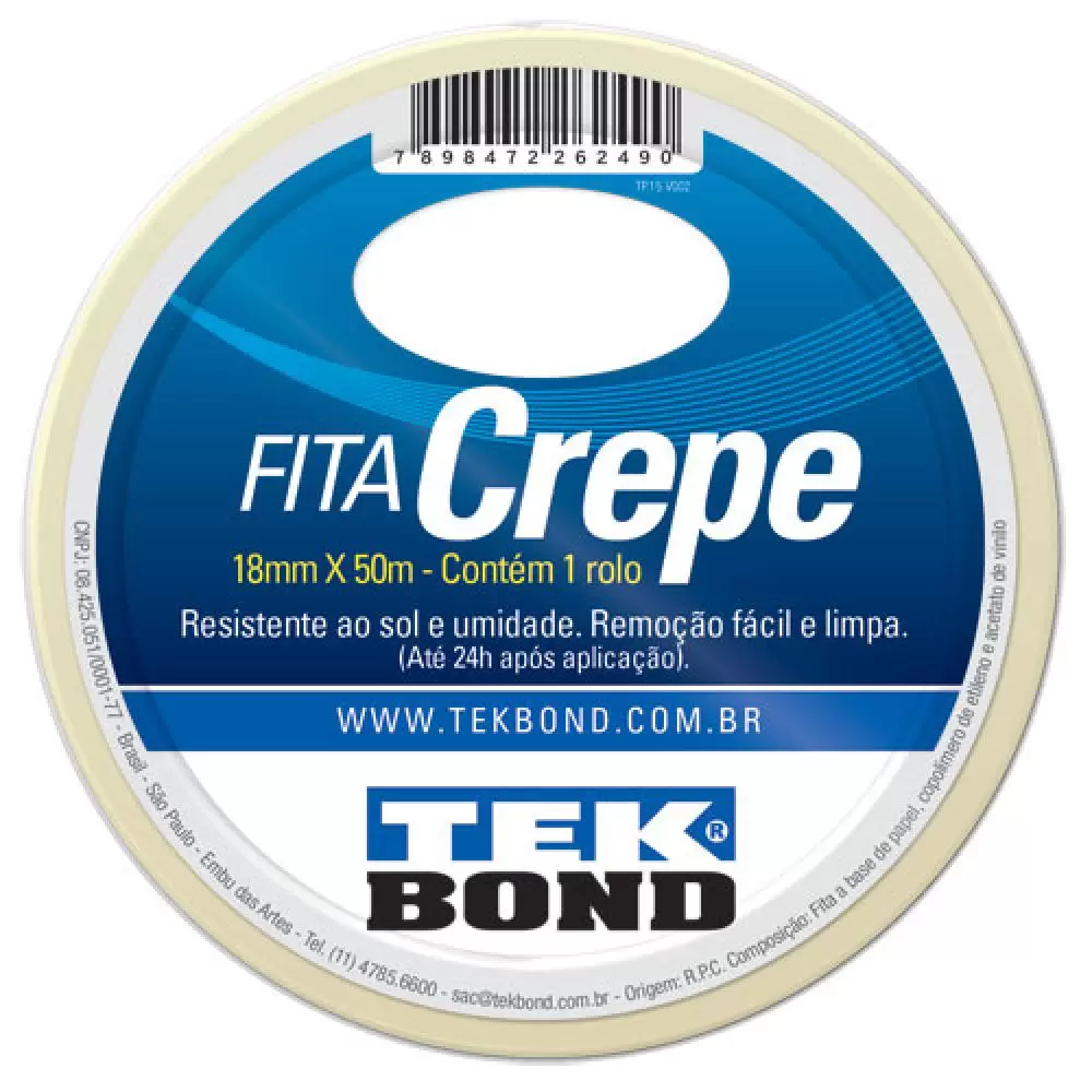 FITA CREPE 18 MM X 50 M TEKBOND