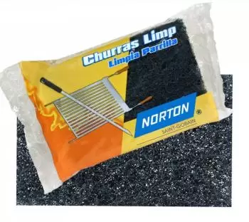 Esponja Norton Para Limpeza de Grelha Churrasco - 125 X 87mm