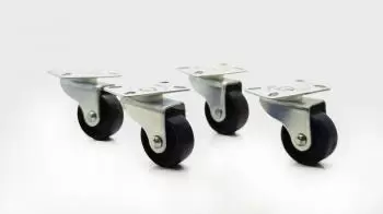 Rodízio Fixo Leve 1.1/4 com Roda Preta PP