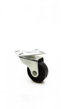 Rodízio Fixo Leve 1.1/4 com Roda Preta PP