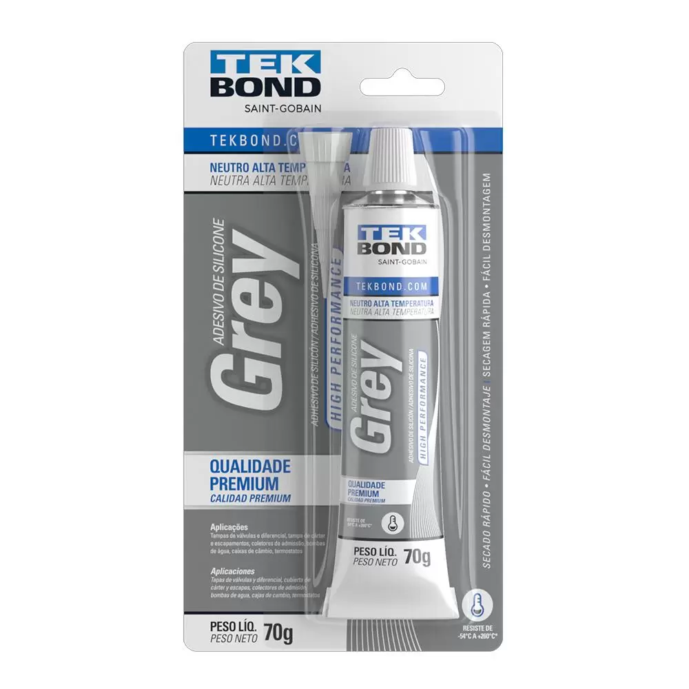 Cola Silicone Alta Performace Grey 85G - TekBond