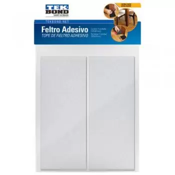 Feltro Retang 127,00 x 51,00 mm Preto - Tekbond