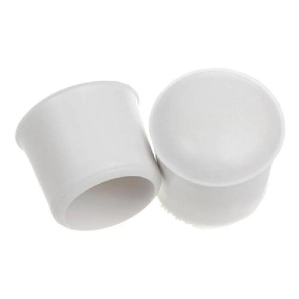 Ponteira Pé Cadeira PVC Externa 1 - 25mm - BRANCO