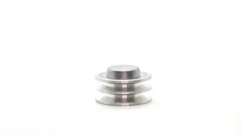 Polia Aluminio 80mm 2 Canal Perfil a 80a2