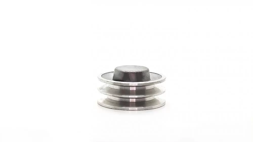 Polia Aluminio 90mm 2 Canais Perfil a 90a2